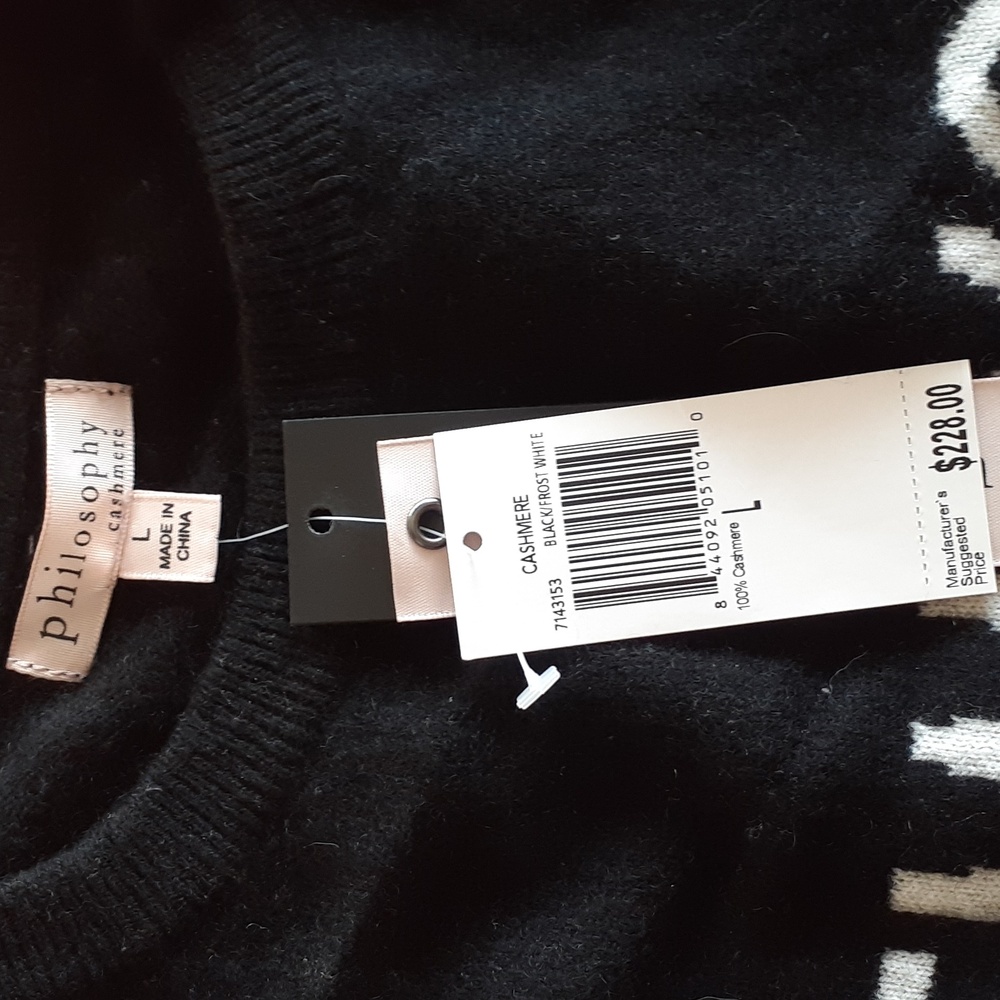Philosophy size L sweater cashmere - Picture 2 of 3